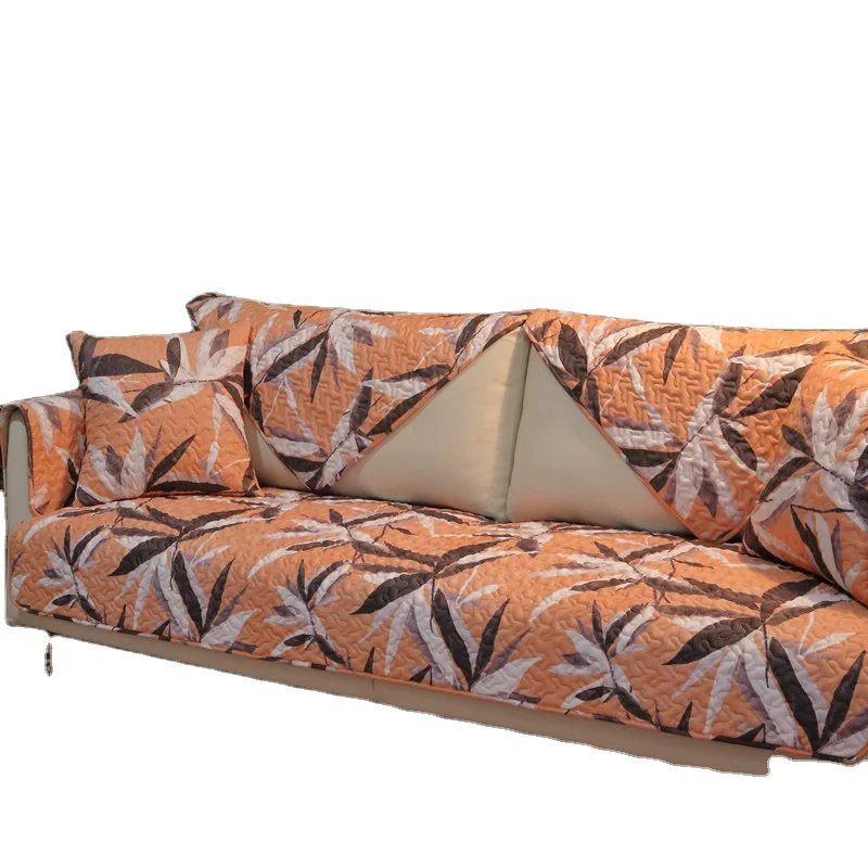 
Breathable manufacturers selling Four seasons abstract modern living room sofa cushion cotton cheap sofa covers 
