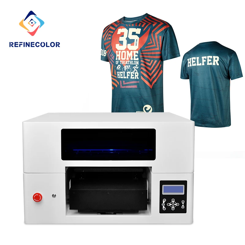 Refinecolor DTF Printer Factory Direct To Garment Printer Cheap R1390 6Colors A3 Dtg T Shirt Printer Tshirt Printing Machine