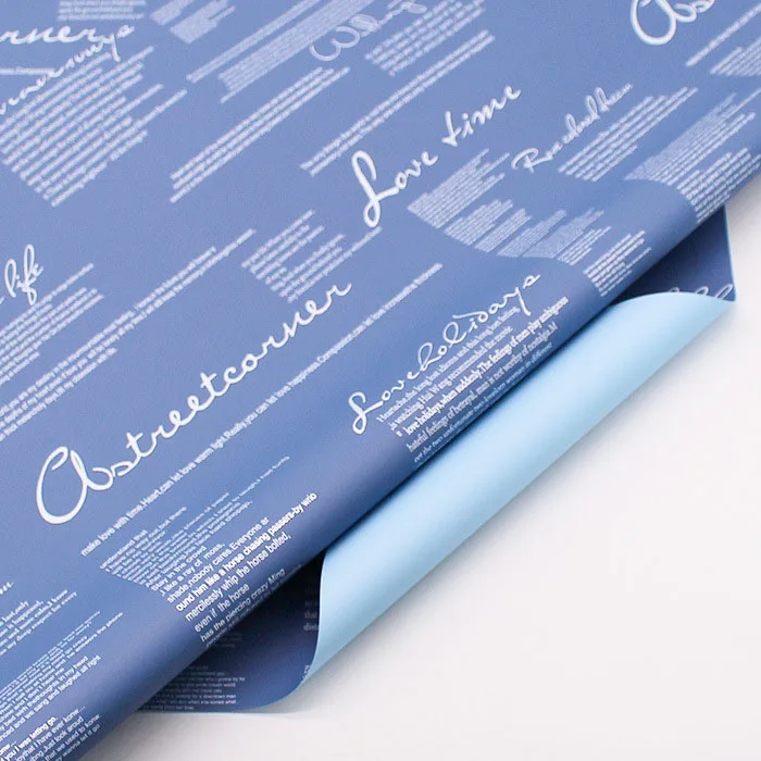 Wholesale White Foil Custom Printed Wedding Birthday Gift Wrapping Paper Flower Wrapping Tissue Paper Roll For Packaging