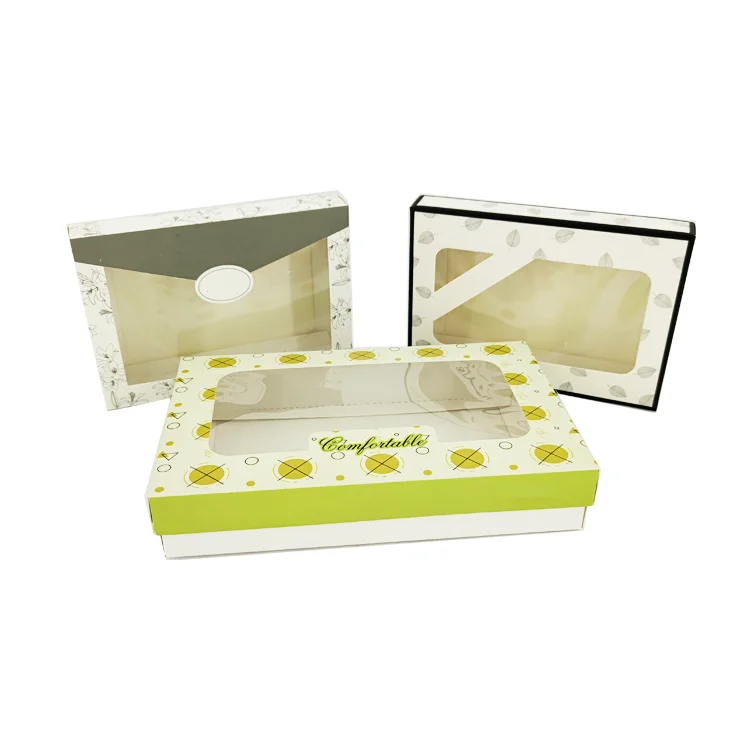 Factory Price Custom Cookie Candy Clothing Packaging Box with PVC Window for Wedding Christmas Gift Boxes