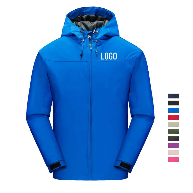Mens Hiking Fishing Wind Breaker Waterproof Windbreaker Jacket Custom High Quality Custom Outdoor Customized Logo Casual Printed