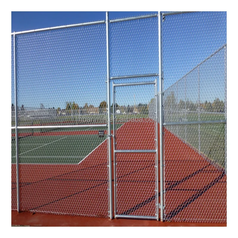 Hot Dipped Galvanized Pvc Coated Chain Link Fences fencing net iron wire mesh price