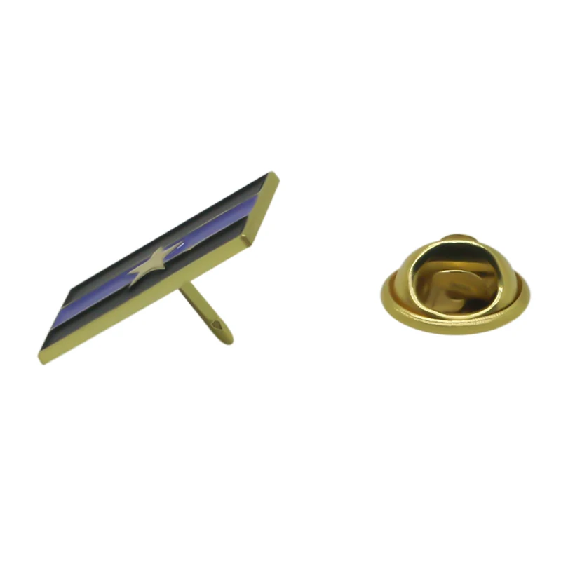 Hand made custom soft enamel the saint lapel pin for sale