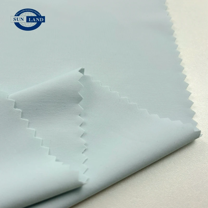 4 way stretch sportswear clothing underwear material 87% far infrared nylon 13% spandex circular knit single jersey fabric