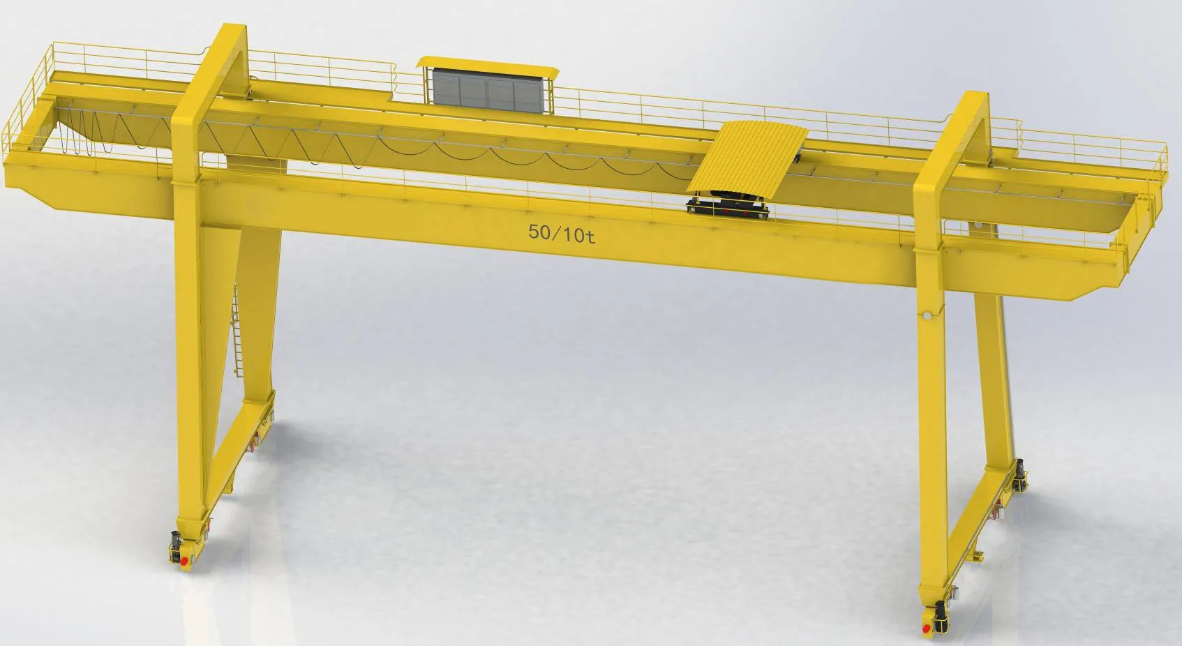 5 ton 80 ton Electric  Wireless Remote Control Single Beam Gantry Crane