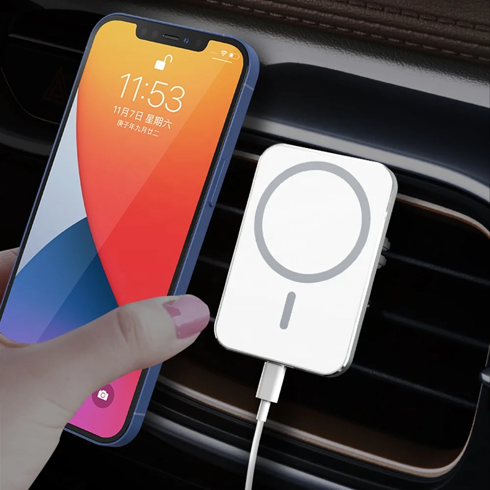 Qi Wireless Charging New Product 2022 Wholesale Mobile Phone Wireless Charging Pad Car For Iphone Magnetic Wireless Charger