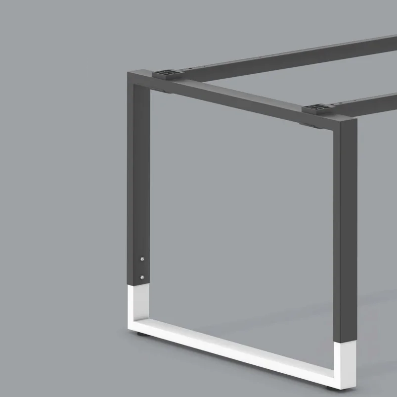 Metal Leg Modern Design 4 seat workstation desk Office desk legs