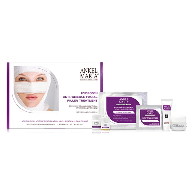 Professional OEM/ODM Swiss Made Hydrogen Anti-Wrinkle Facial Filler Treatment Set Ceramide Beauty Salon Skin Care Serum Cream