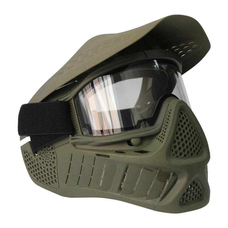 Full Head Cover Paintball Mask with Dual Pane Thermal Lens
