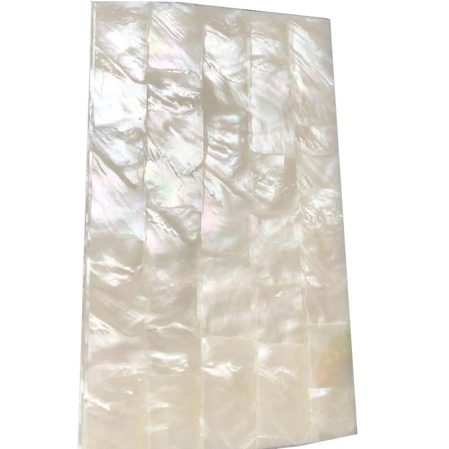 XE-028  Customized Colorful Natural Shell Paper white Mother Of Pearl Shell Sheet  For Art Crafts Wallpaper