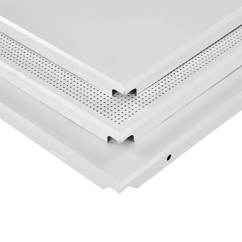 Office Suspended Aluminium Ceiling Tiles Acoustic Metal Ceiling Tiles Interior Decoration Suspended Aluminium Clip-in Ceiling