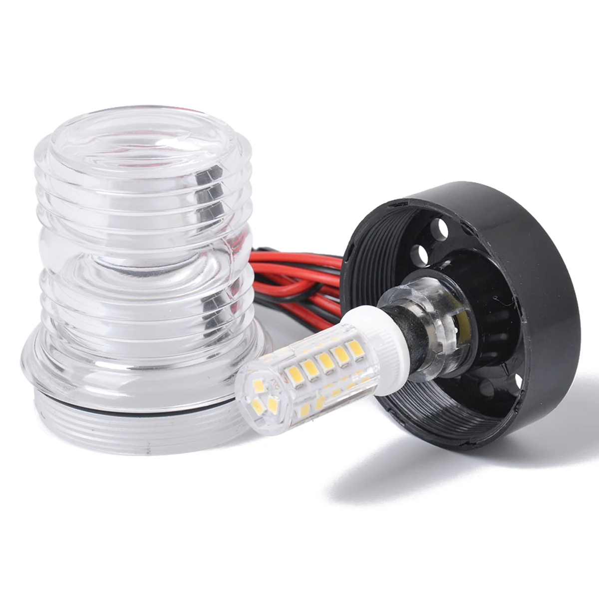 Boat Yacht Stern Marine Anchor LED Navigation Light All Round 360 White Light Base Marine Lights Accessories