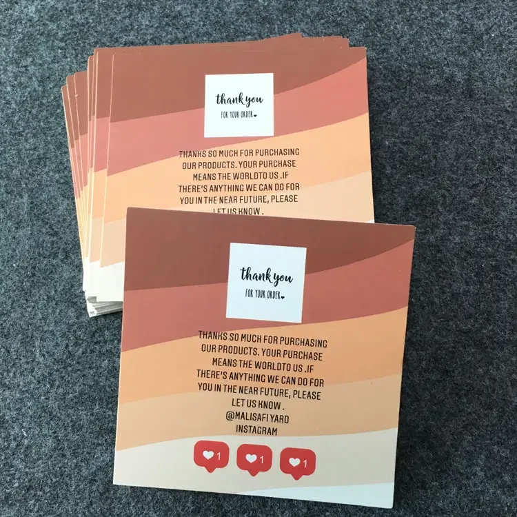 Custom Paper Business Card Small Thank you cards Postcards Color Printing