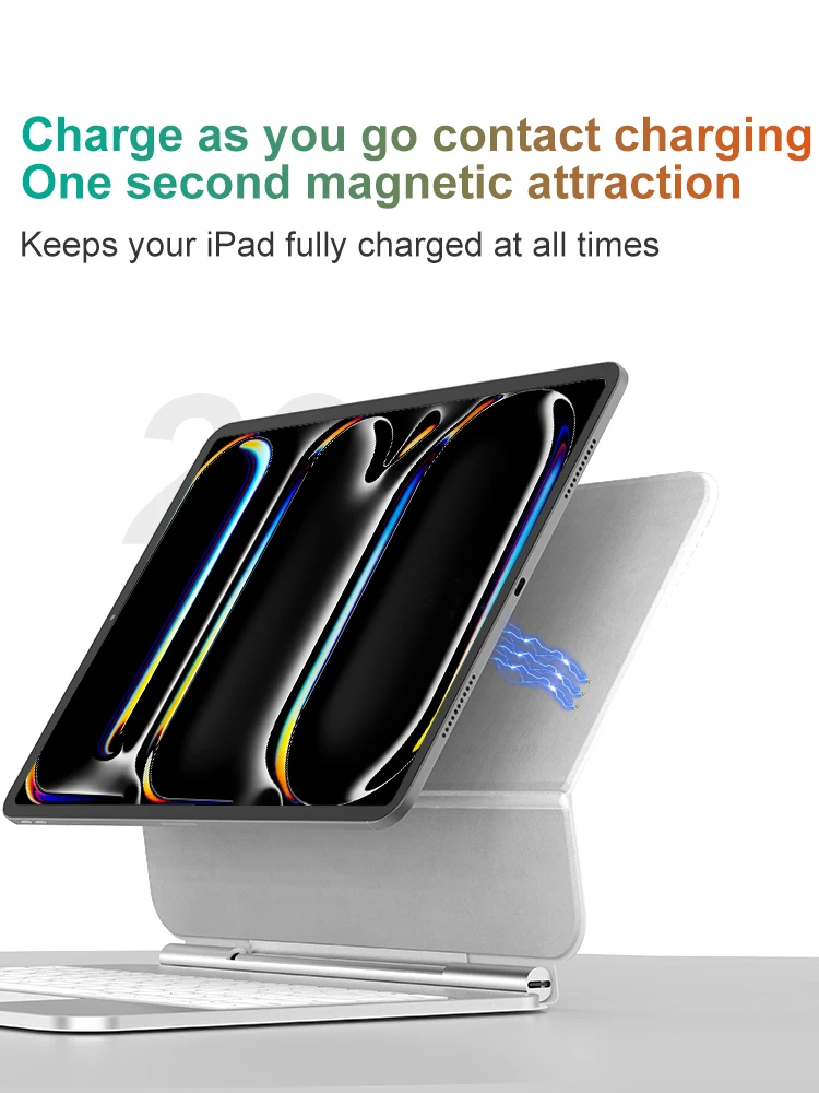 Умная Беспроводная не нужно подзаряжать BT Smart Trackpad клавиатура Магнитная Магическая чехол для iPad Pro 11 2024