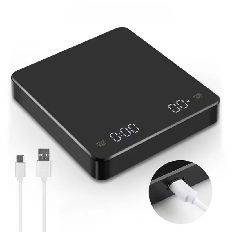 JS55 Excellent Portable Coffee Scale Custom Logo 3kg/0.1g Unit G/Oz/ml Electronic Balance Jewelry Scale Tobacco Electronic Scale