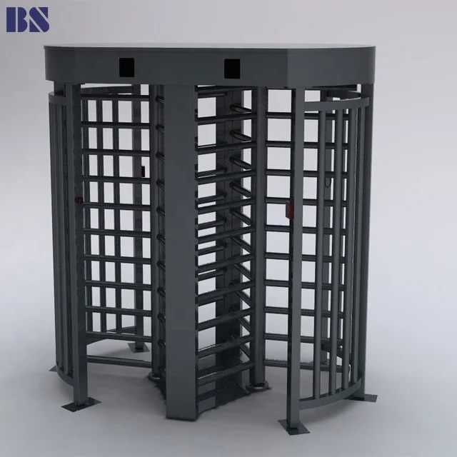 2 channels finger print reader gate full height turnstile gate Full height turnstile RFID