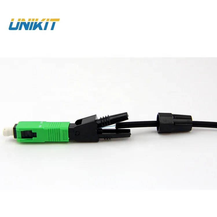 Китайский производитель UNIKIT FTTH горячая Распродажа быстрый разъем SC/APC полевая сборка прохождение испытаний на высокую и низкую температуру