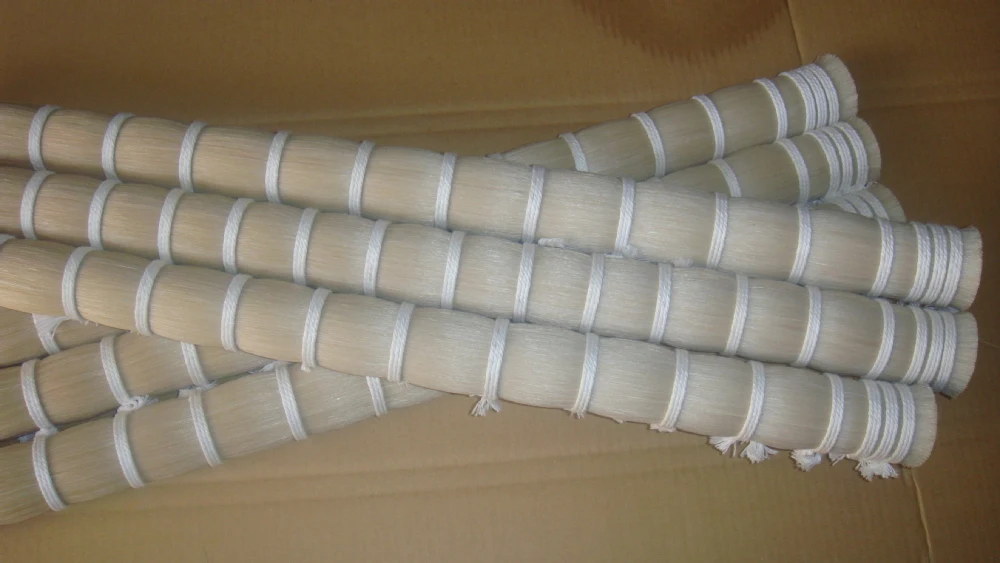 High quality horse hair For Making Traditional Handicrafts Violin Bow Strings And Other Horse Hair Products