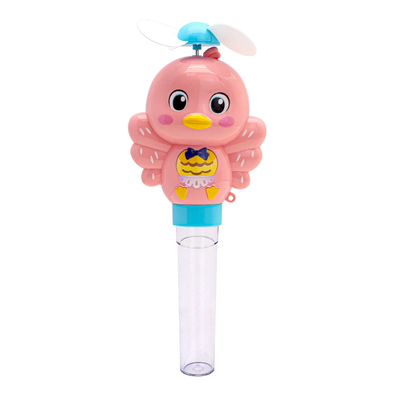 Wholesale Candy Toys Cute colorful Hand Crank Fan Toy Mini Handheld Fan with Candy Fan Candy Toy