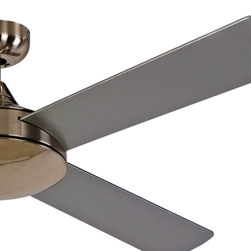 48 inch Modern Air Cooling Fan Hot-Selling Decorative Brushed Nickel Ceiling Fan, 4 Plywood Blades, include Wall Control