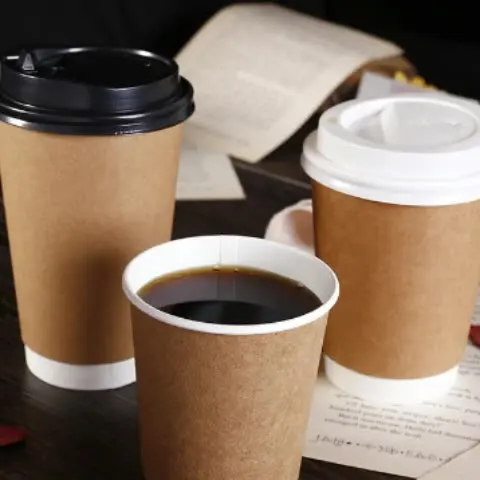 Wholesale Disposable Recyclable Takeaway Paper Milk Tea Coffee Cup