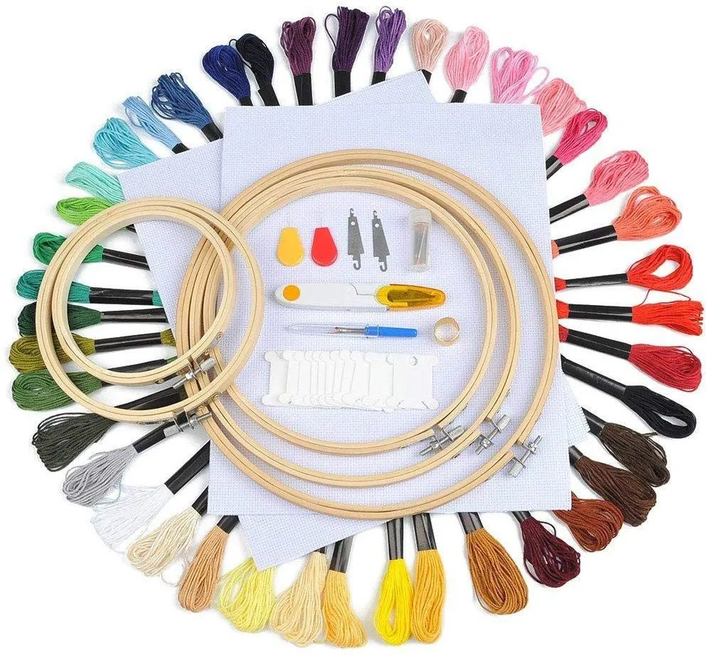 200/100/50 Anchor Similar DMC Cross Stitch Cotton Embroidery Thread Floss Sewing Skeins Craft Hogard Threads Bracelet String Kit