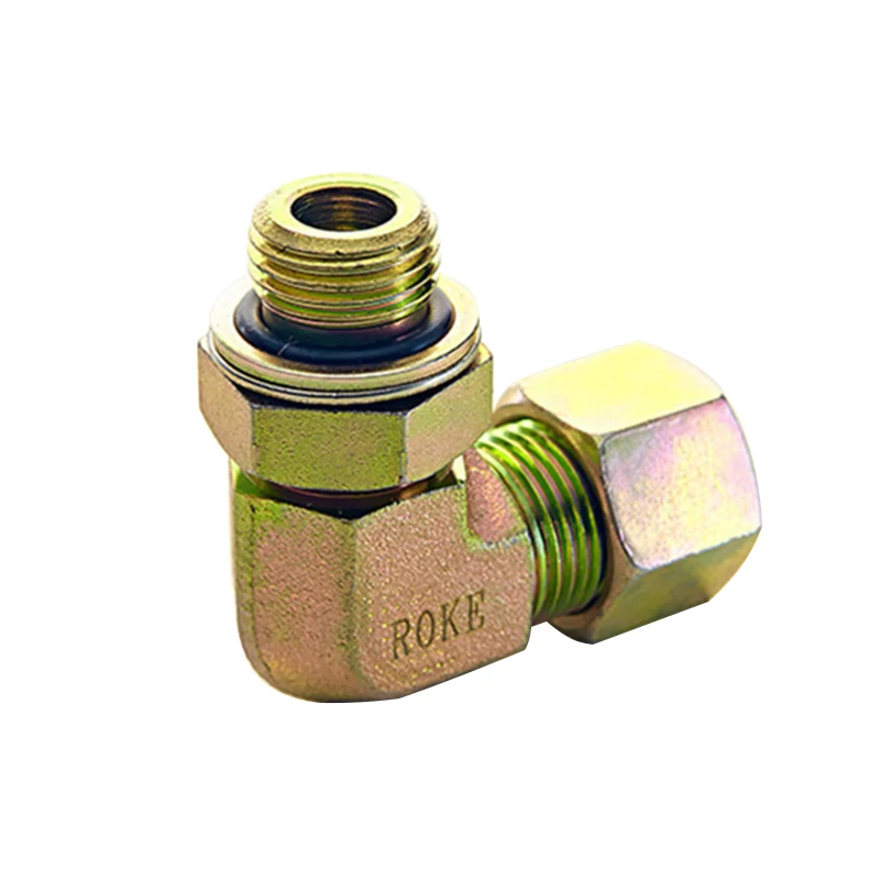 1/4 BSPP Hydraulic Fittings Single Ferrule Fittings Brass Union Elbow Swivel Fittings