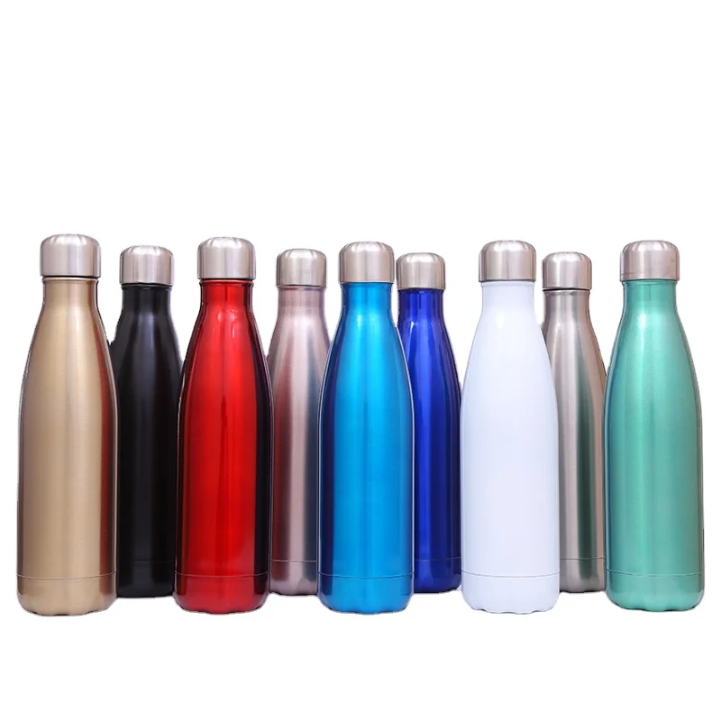 17oz 500ml Cola Shaped Stainless Steel Double Walled Vacuum Insulated Chilly Water Thermos Bottle Vacuum Flask