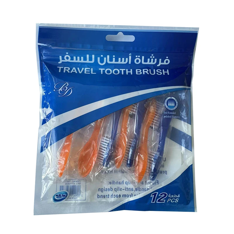 Short soft silicone rubber handle anti-swallow adult prison toothbrush