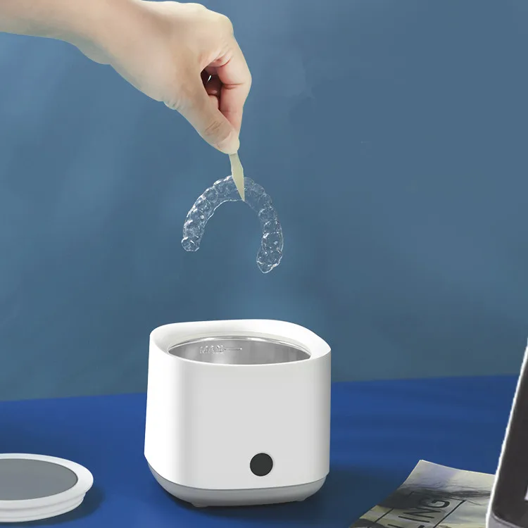 Бытовая ультразвуковая мойка для ювелирных изделий очков портативный ультразвуковой мини-очиститель выравнивания зубов/фиксаторов/виниров/зубных