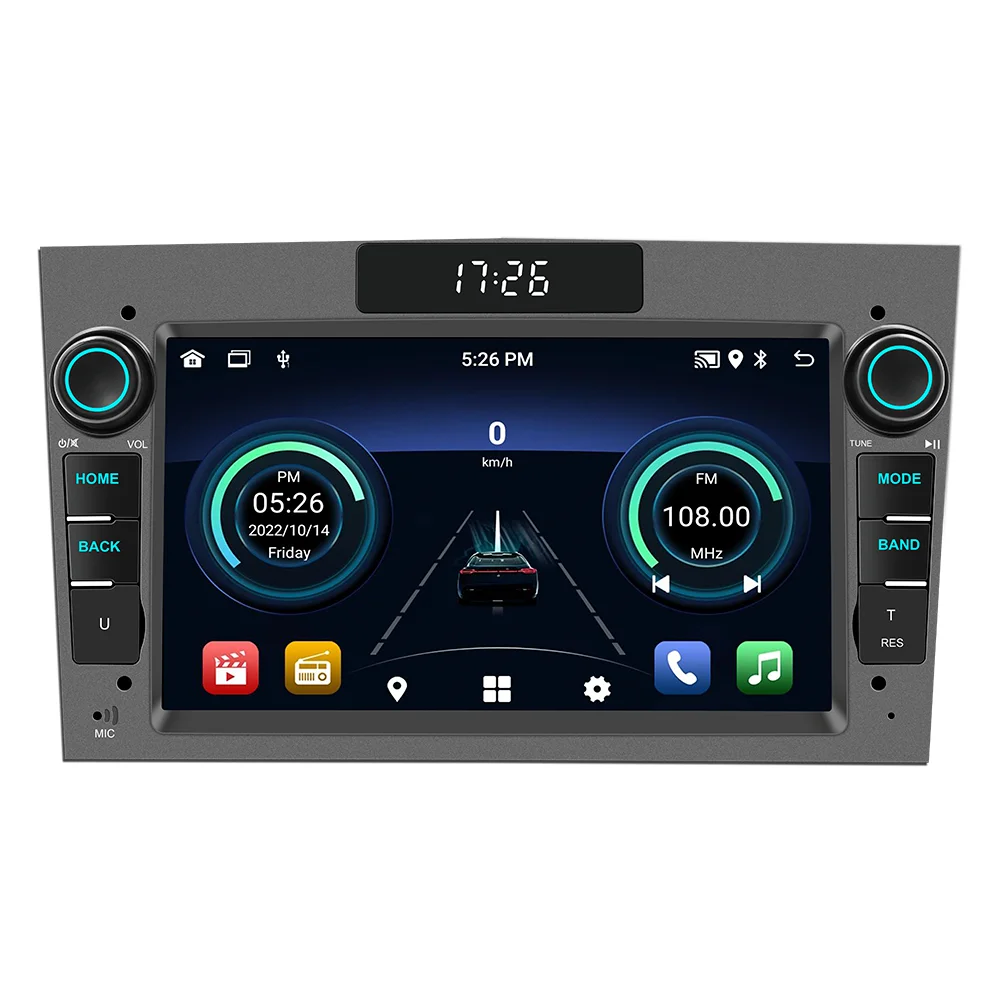 OEM Double Din 7 Inch 1024*600 HD android system car radio for opel corsa Astra H