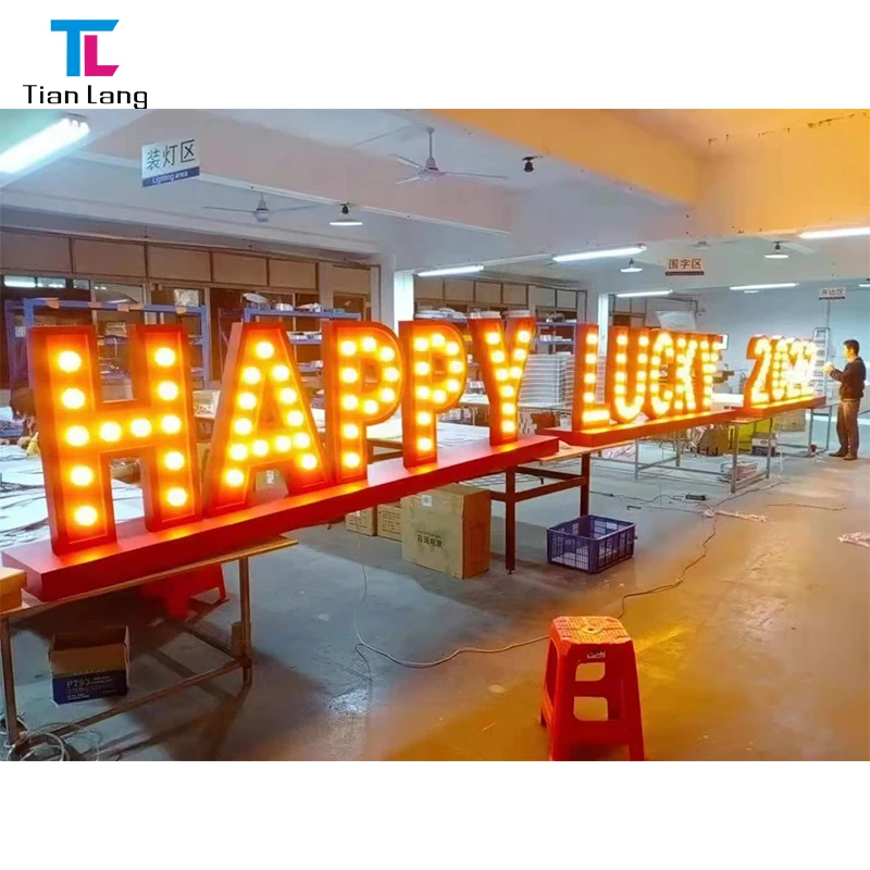 Custom Indoor Outdoor Led Lighting Alphabet 3D Backlit Brushed Metal Gold Color Business Channel Letter Sign