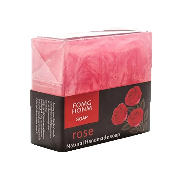 Thai acaroid hand washing body soap Makeup remover cleanser soap Sea salt Thai rose oil hand soap in bulk