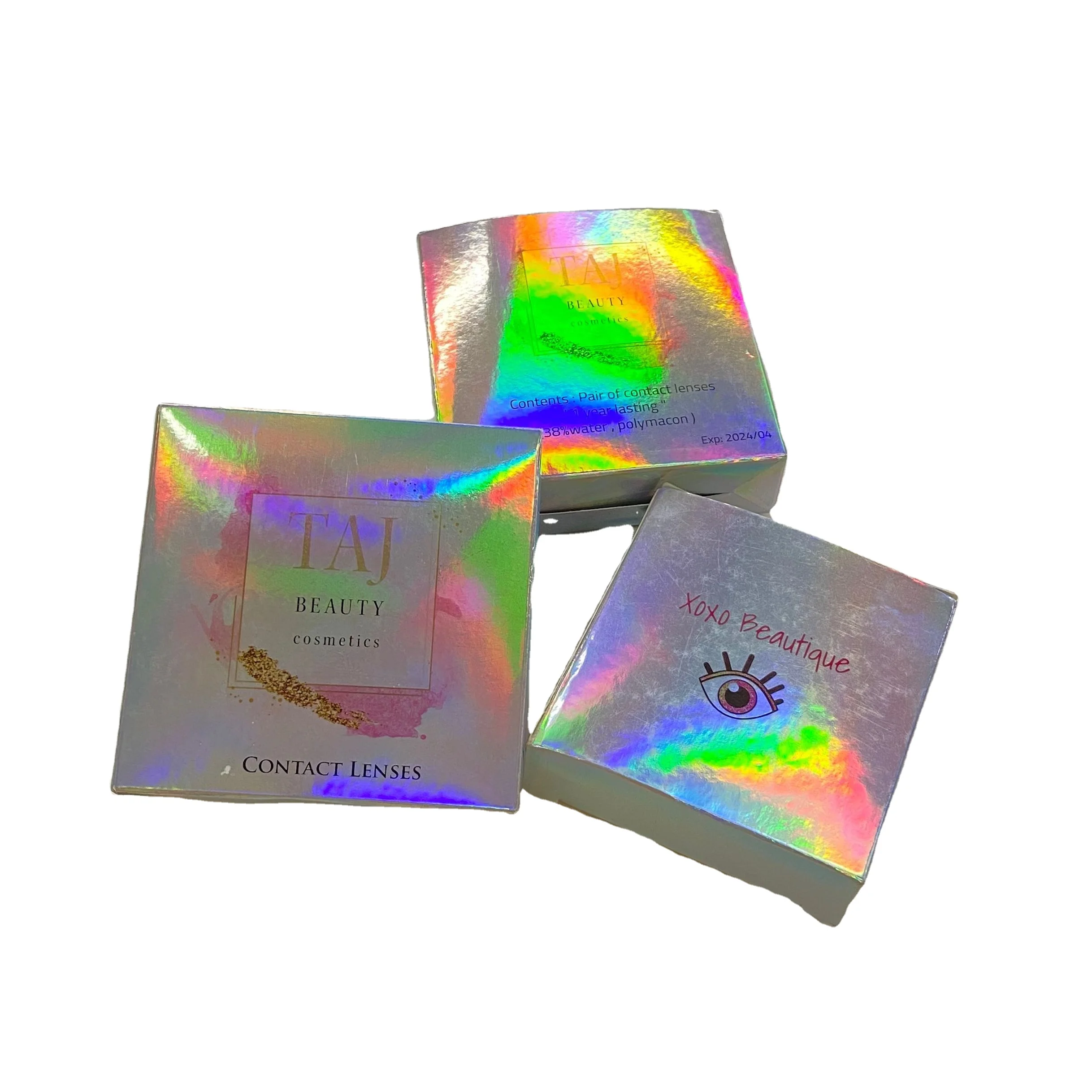 Wholesale Pink Cute Case Kit For Contact Lenses Packaging Box Design With My Logo Multi Color Bulk