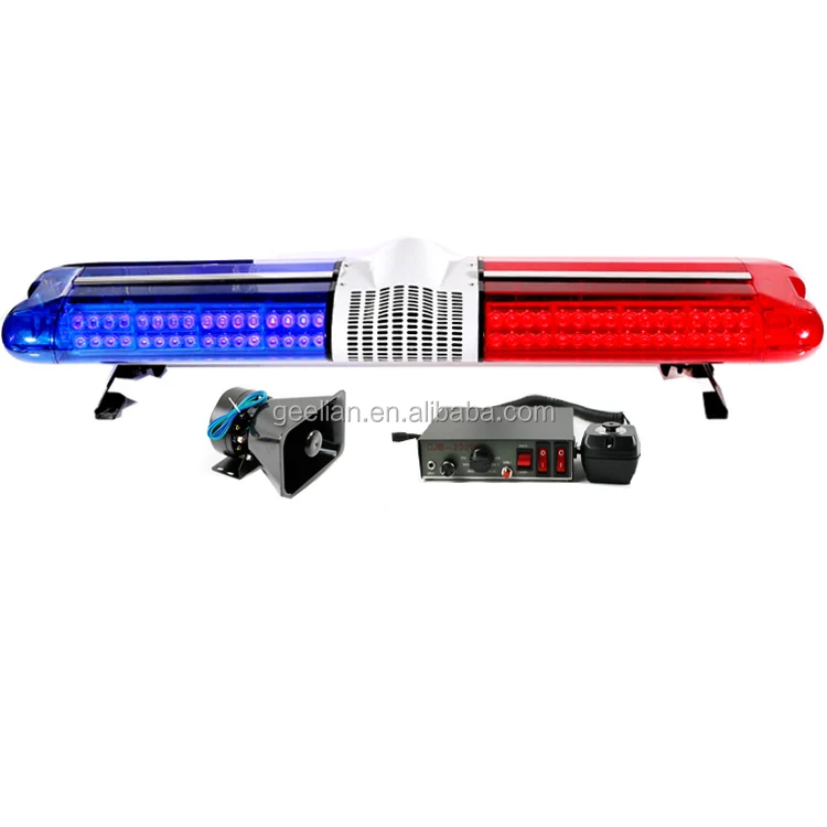 wholesale 120cm 144W traffic  equipments red and blue safety led light bar