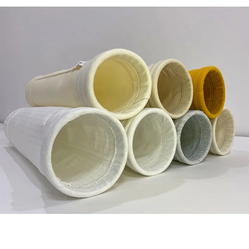 High quality pulse jet dust removal drill cyclone blended anti-static and other fabric dust filter bags