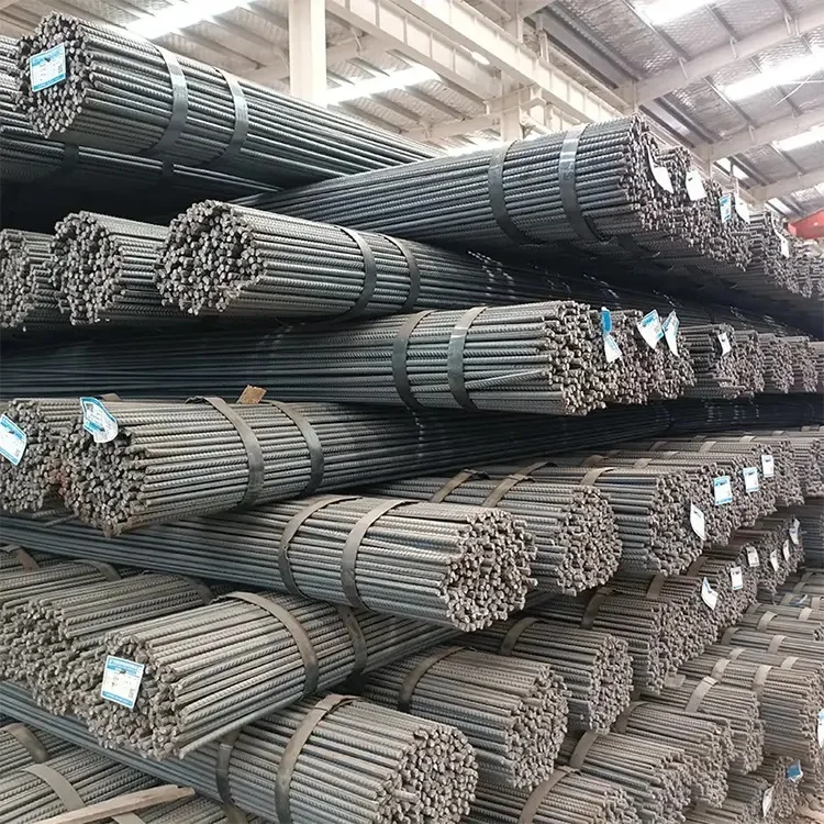 Hot Rolled Steel Rebar HRB400 Deformed Steel Rebar hrb500 6mm iron steel rebar price per ton