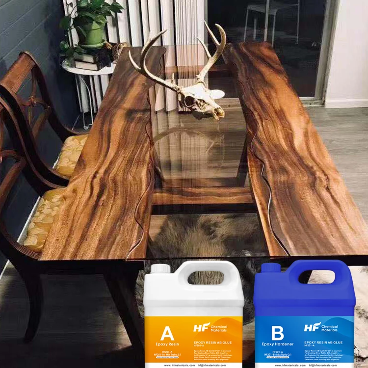 
Hengfeng Wood Adhesive Bottle Price Waterproof Epoxy Resin Ab Stickers for Furniture Wood Glue 