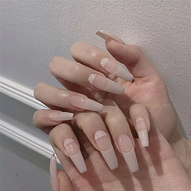 Faux Ongle Prix De Gros Kit Colore Reutilisable Court False Nails Luxe Naturel En Gros Forme Carree Prix De Gros Faux Ongles