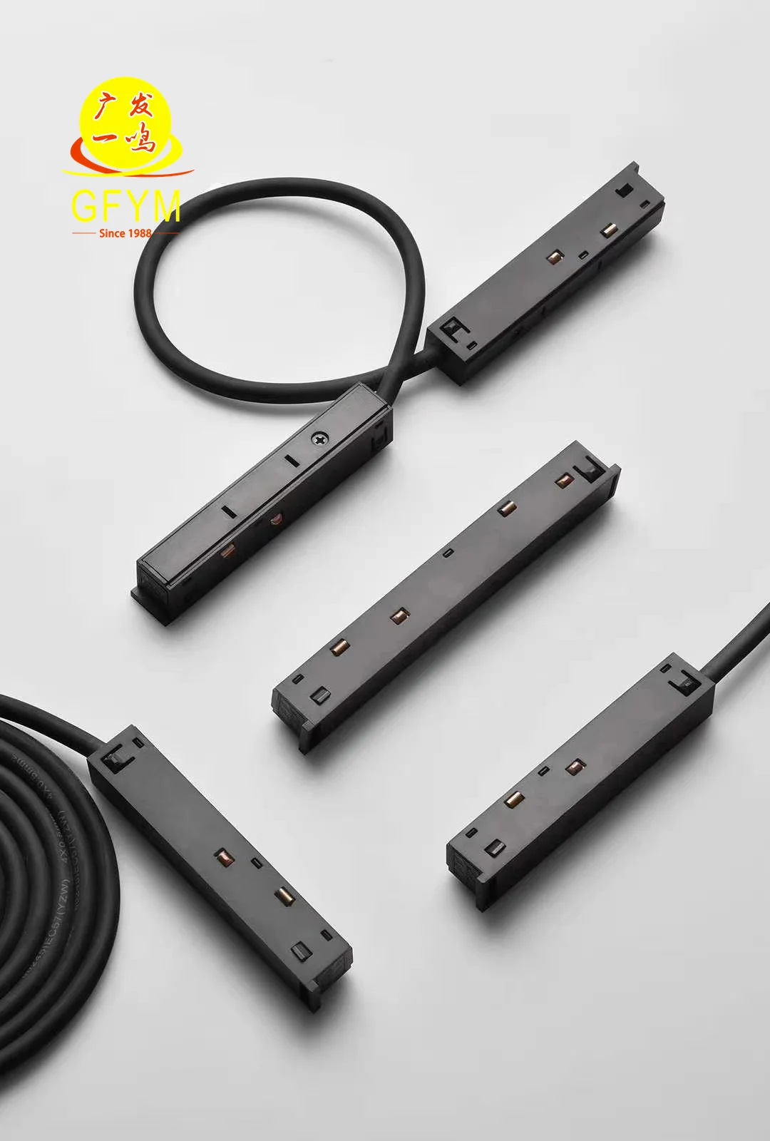 Good quality GUANGFA Magnetic Track Lighting  System short direct conductive module for Lighting Track Accessories