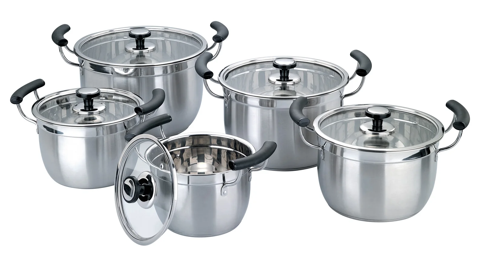 Набор кастрюль с антипригарным покрытием 6 шт.