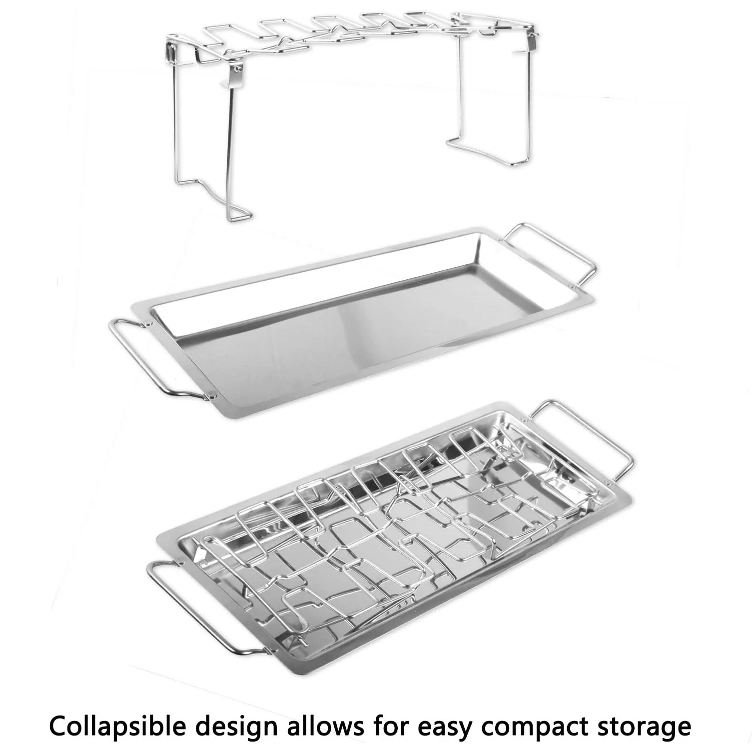 Stainless Steel Chicken Wing and Leg Roasting Rack
