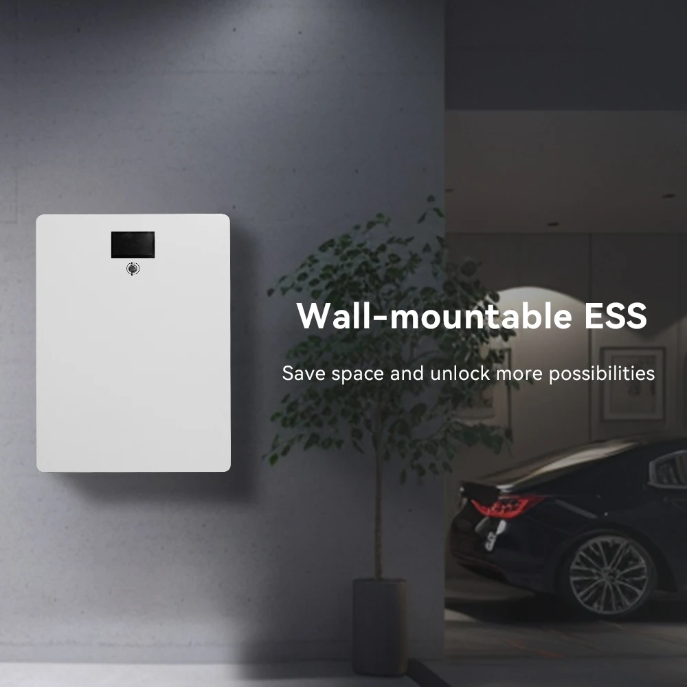 Energy Storage System 51.2V 200AH 10kWh Wall-Mount LiFePO4 Movable Solar Battery Lithium Batteries