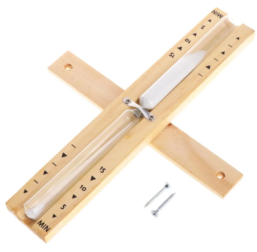 Ampulheta 15 Minutes Sauna Sand Timer Toy Wood Hourglass For Kids