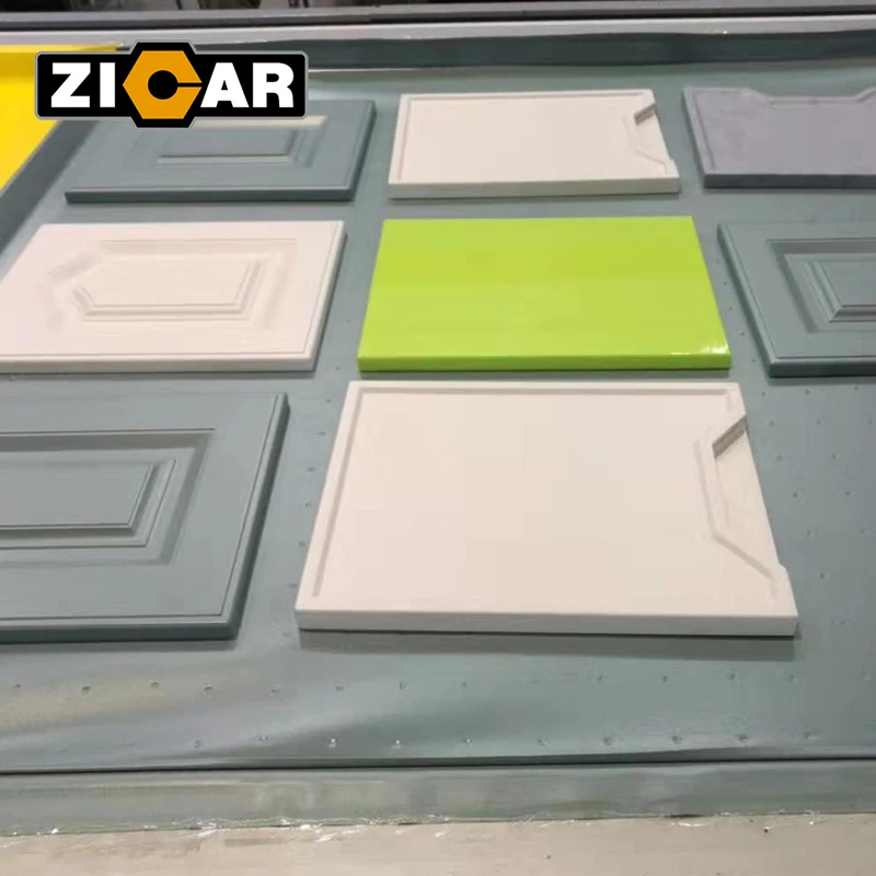ZICAR hot selling mdf cabinet door membrane vacuum press machine for PVC veneer hot transfer leather Wood Door press