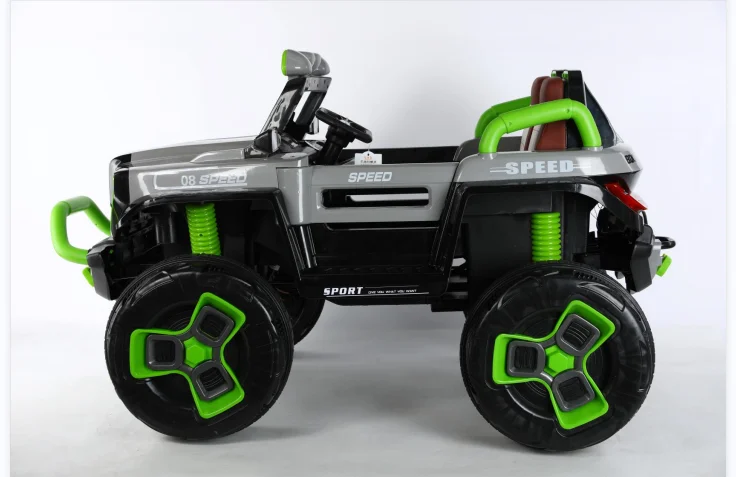 12V Electric 4WD UTV Buggy Double Motor Ride-on Car Kids 2+ Years Big Kids 4x4 Wheel Plastic Material 2 Seat Off-Road Vehicle