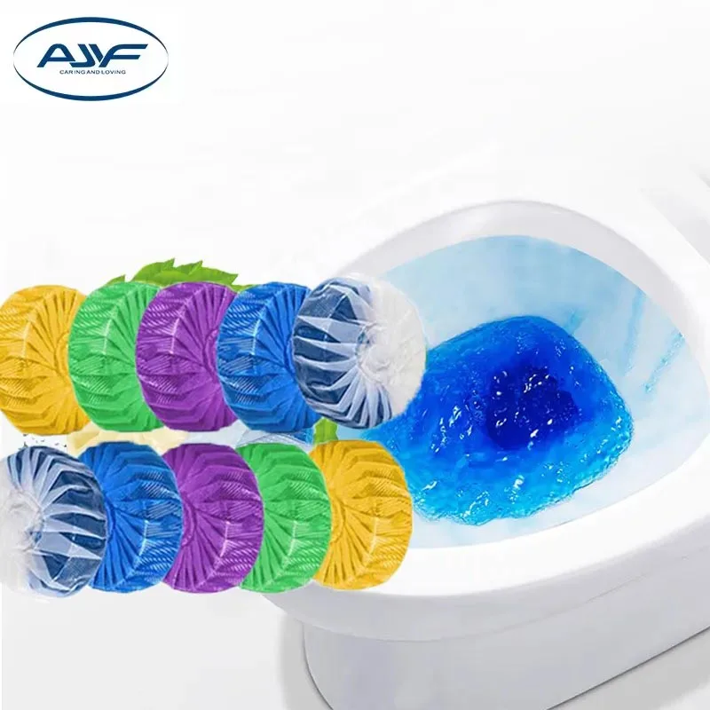 Automatic  Blue Bubble Toilet Tank Cleaner  natural toilet bowl cleaning tablet block cube For Bathroom cleaner