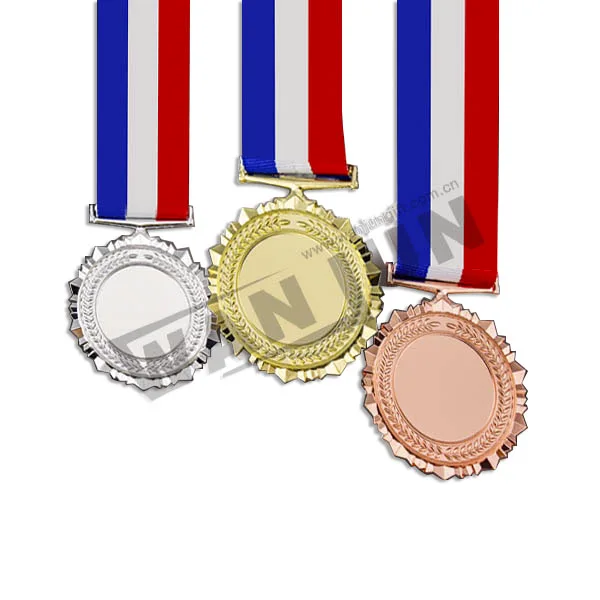 Золотая медаль высокого качества из цинкового сплава