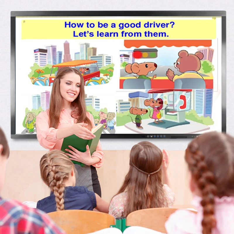 Made in China 32 inch interactive whiteboard multi-touch digital electronic 2K touch screen for wall