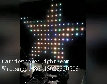  Светодиодная видеозанавеска P10cm 3*4M RGB vison